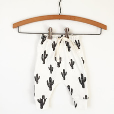 baby leggings // Organic baby leggings in cactus by LolaandStella