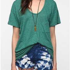 UrbanOutfitters.com > Truly Madly Deeply Scoopneck Pocket Tee