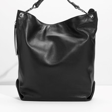 Leather Hobo Backpack - Black - & Other Stories