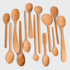 Baker's Dozen Large Wooden Spoons by Sir|Madam | DARA Artisans
