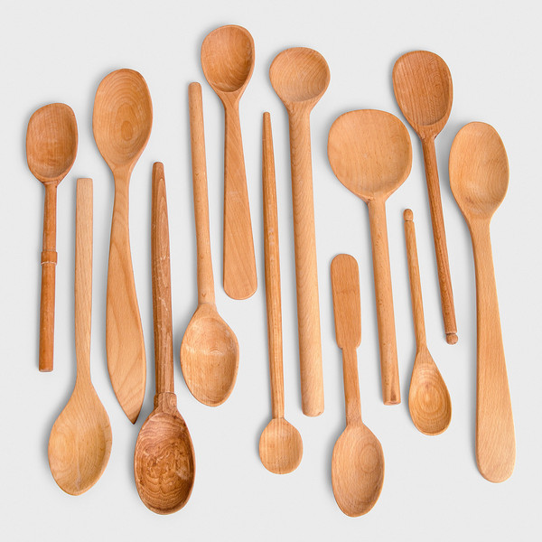 Baker's Dozen Large Wooden Spoons by Sir|Madam | DARA Artisans