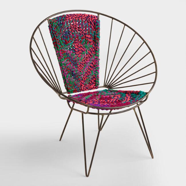 Metal Woven Chindi Chair | World Market