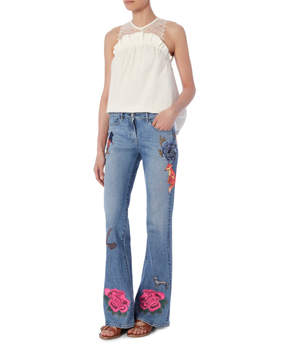 Marissa Webb Mercer Poplin/Lace Shell                                         | Shop IntermixOnline.com