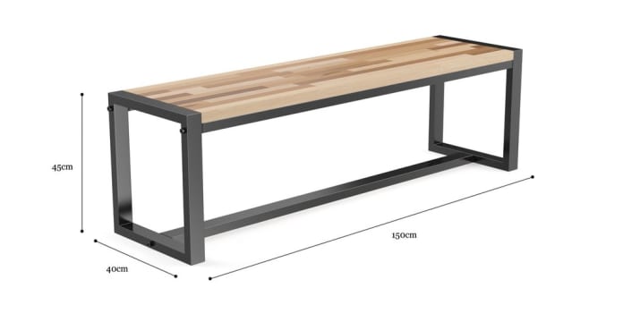 Buy Cameron 150cm Bench Seat Online - Brosa