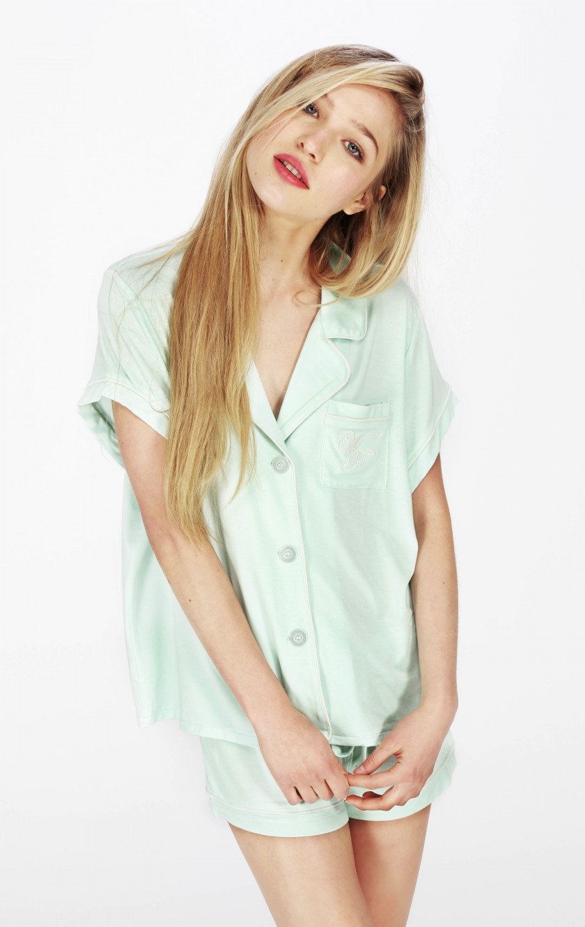 The Wildfox Sleeping in Classic PJ Short Set