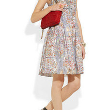 Carven&nbsp;|&nbsp;Paris printed cotton dress&nbsp;|&nbsp;NET-A-PORTER.COM
