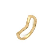 Gold Chev Midi Ring | BaubleBar