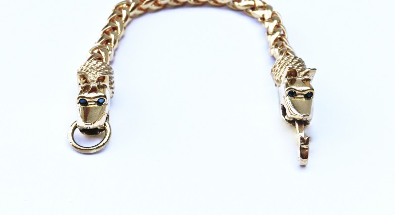 Cerberus Head Bracelet | Elizabeth Knight Jewelry