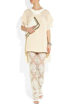 Stella McCartney&nbsp;|&nbsp;Cotton-blend lace straight-leg pants&nbsp;|&nbsp;NET-A-PORTER.COM