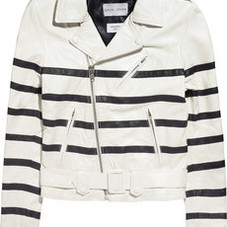 EACH X OTHER&nbsp;|&nbsp;Striped leather jacket &nbsp;|&nbsp;NET-A-PORTER.COM