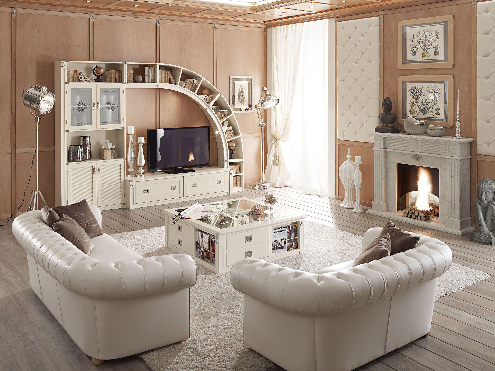 Traditional living room wall unit - 833 - Caroti