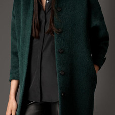 Alpaca Wool Overcoat | Burberry