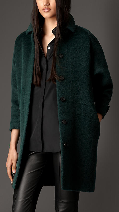 Alpaca Wool Overcoat | Burberry
