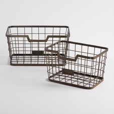 Espresso Wire Samuel Baskets | World Market