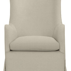 Ellery Swivel Glider Chair & Ottoman in Dawson - Modern Rockers & Gliders - Modern Kids Furniture - Room & Board