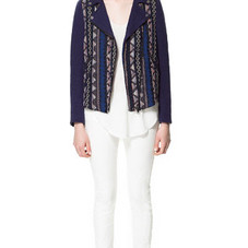 COMBINATION JACQUARD PATTERN JACKET - Woman - New this week - ZARA United States