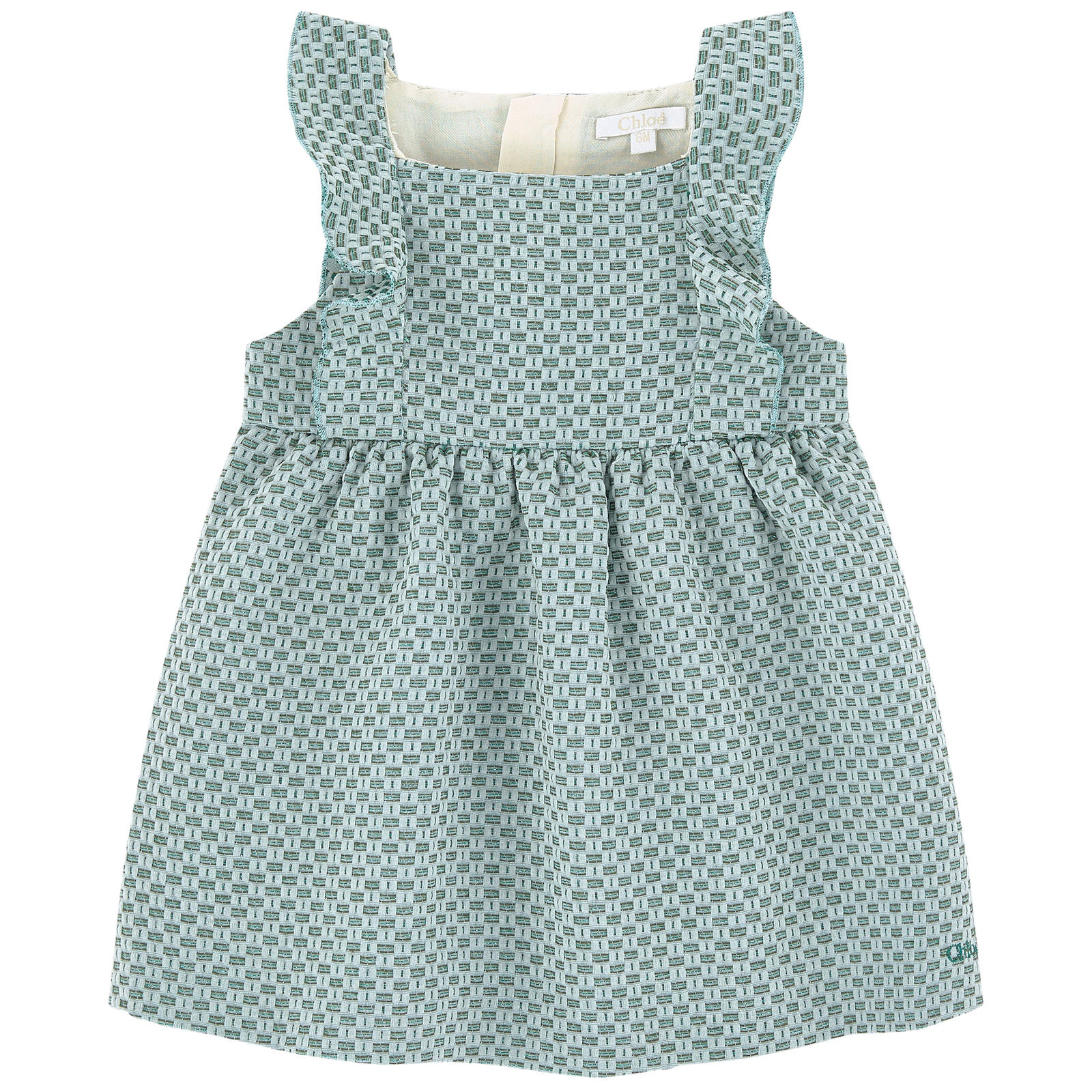 Jacquard dress with lurex thread Chloé for babies | Melijoe.com