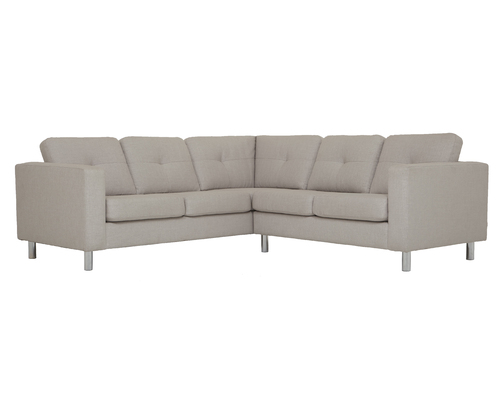 Solo 2-Piece Sectional Sofa - Fabric | EQ3 Modern Furniture