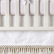 MacramÃ© Crib Skirt - Crib Skirts | Serena and Lily