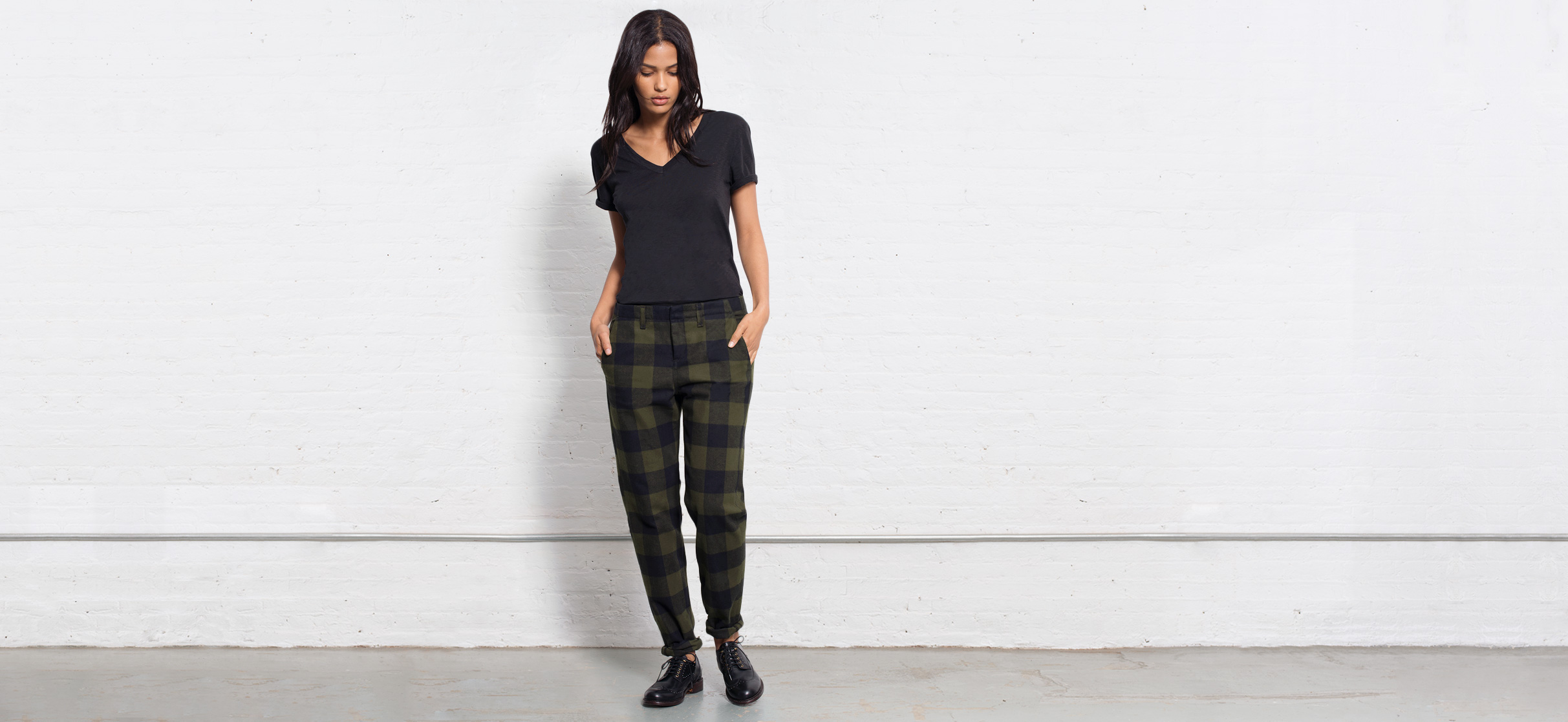 Portobello Pant - Army Plaid  | rag & bone Official Store