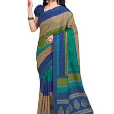 Daily Wear Casual Multicolor Printed Silk Saree