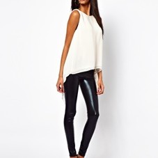 ASOS | ASOS Top With Double Layer And Drape Back at ASOS