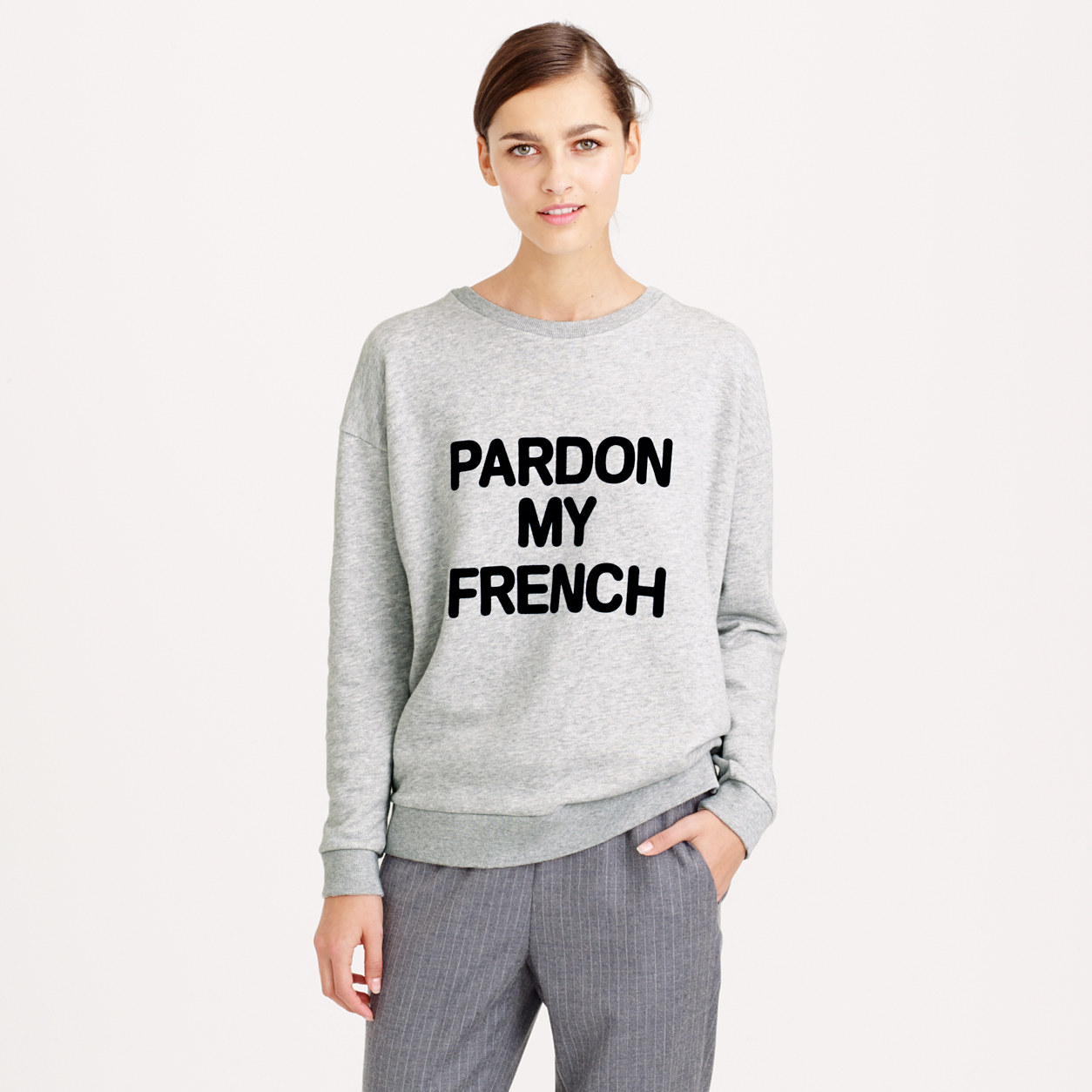 Pardon my French sweatshirt : gallery tees | J.Crew