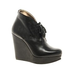 Ted Baker | Ted Baker Elkma Black Wedge Ankle Boots at ASOS