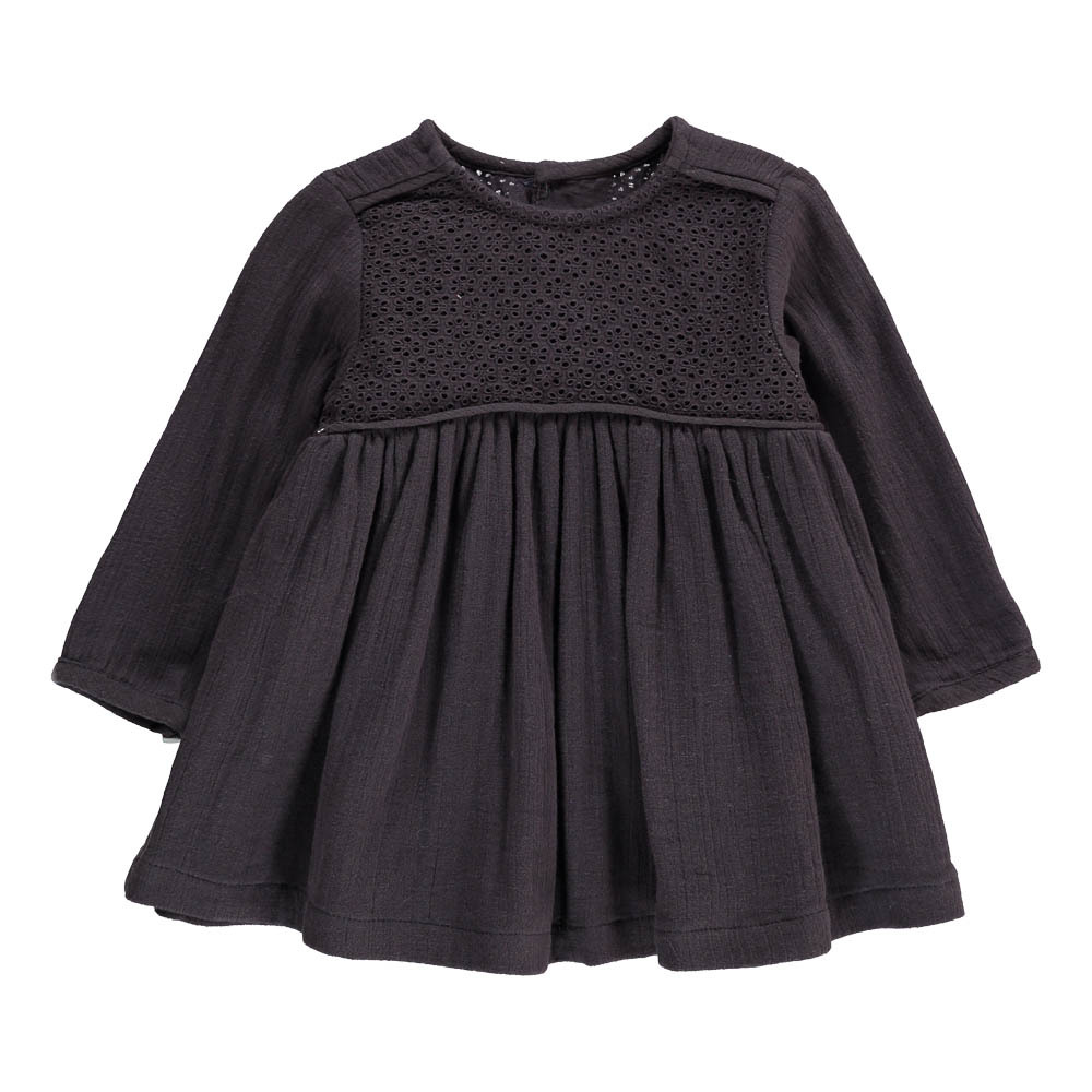 Mada Broderie Anglaise Dress Midnight blue Bonton Fashion Baby