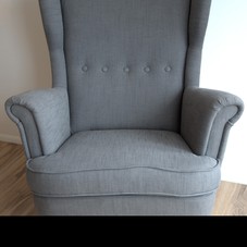 IKEA Hack: Strandmon Rocker {DIY Wingback Rocking Chair} | Interiors by Kenz