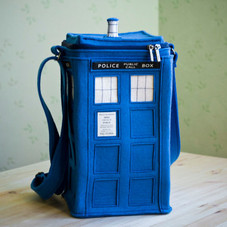 Blue Felt TARDIS Bag TARDIS purse by krukrustudio on Etsy