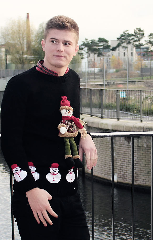 3D Stuffed Snowman Christmas Jumper