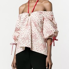 Rosie Assoulin Embroidered Halterneck Blouse -  - Farfetch.com