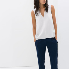 V - NECK TOP - Plain - T - shirts - WOMAN | ZARA United States