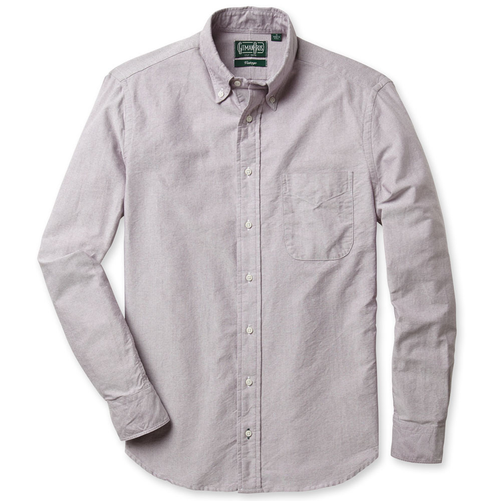 Gitman Vintage Purple Oxford