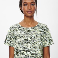 Printed poplin dress