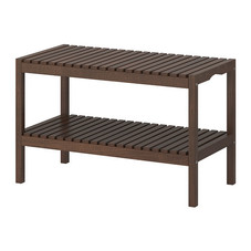 MOLGER Bench - dark brown, - - IKEA