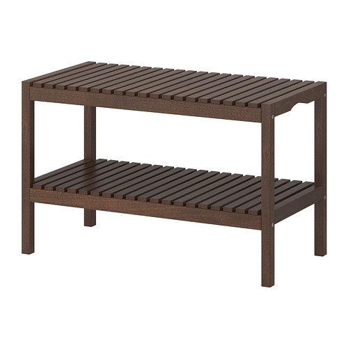 MOLGER Bench - dark brown, - - IKEA