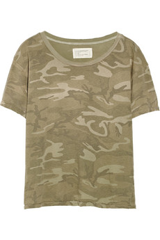 Current/Elliott&nbsp;|&nbsp;The Freshman camo-print cotton-jersey T-shirt&nbsp;|&nbsp;NET-A-PORTER.COM