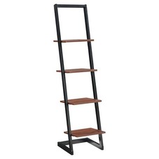 Designs2Go 4 Tier Ladder Bookshelf Black - Convenience Concepts : Target