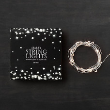 Starry String Lights - Diamond Lights on Silver Wire | Holiday Décor | Restoration Hardware