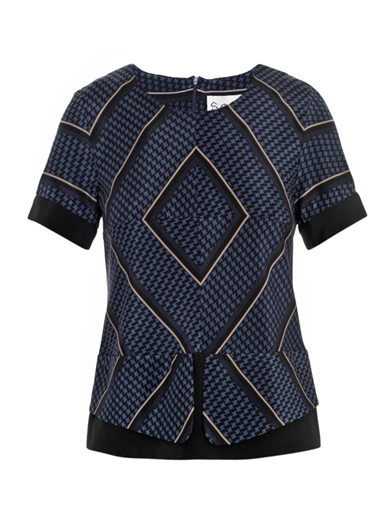 Stripe scarf-print top | Sea Ny | Matchesfashion.com