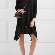 CLU | Fil coupé-trimmed slub stretch-jersey dress | NET-A-PORTER.COM