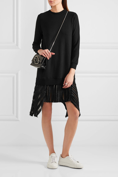 CLU | Fil coupé-trimmed slub stretch-jersey dress | NET-A-PORTER.COM