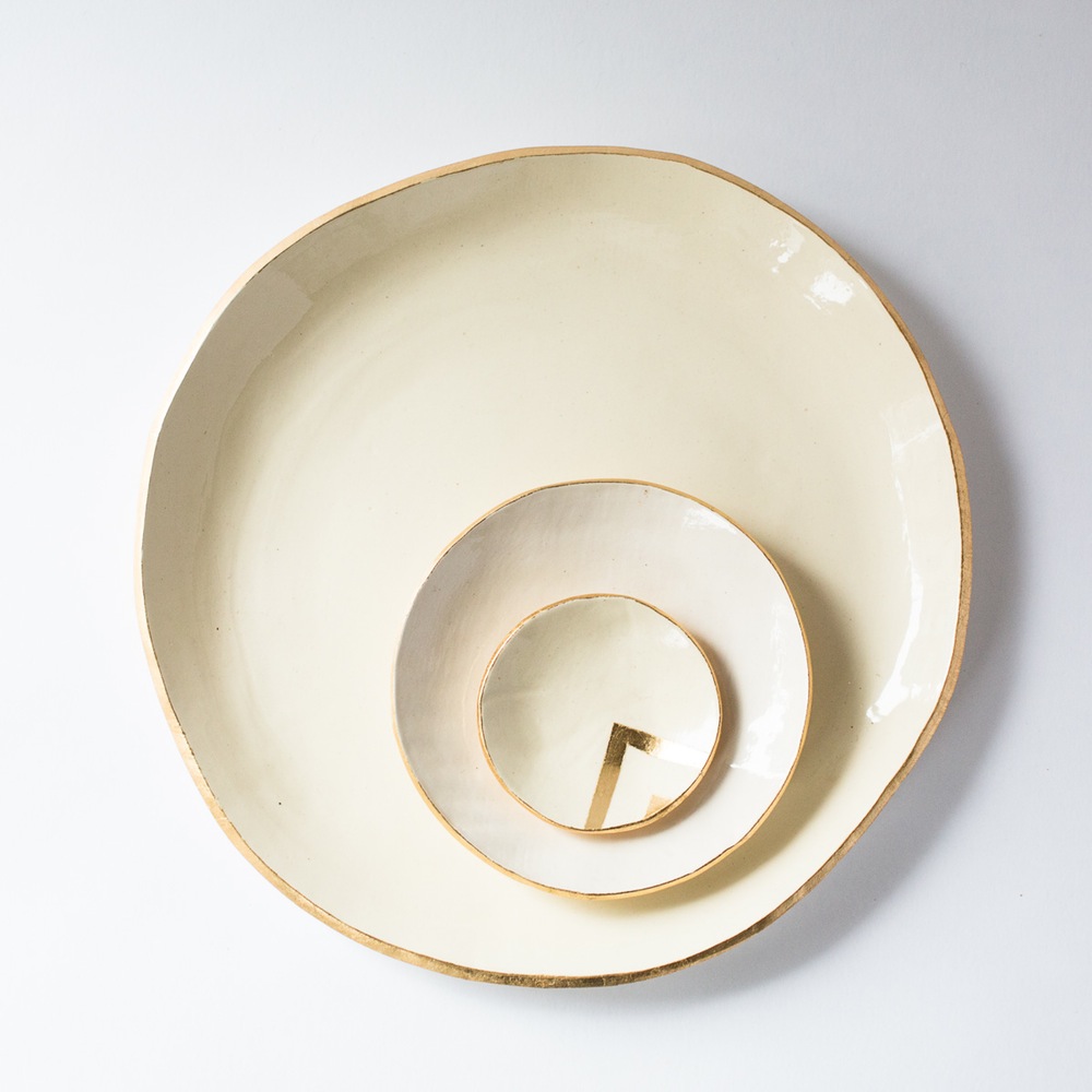 Gold Lip Platter / Nourish Kitchen + Table