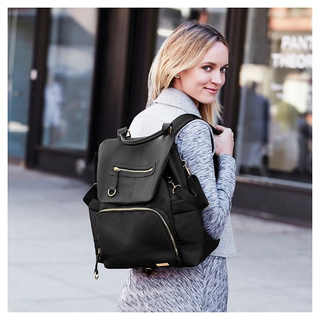Skip Hop Chelsea Downtown Chic Diaper Backpack, Black : Target