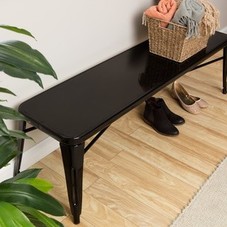 Top Product Reviews for Tabouret Black Metal Indoor Bench - Overstock.com