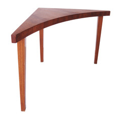 American 1960's Modern Tall Corner Table by Milo Baughman. at 1stdibs