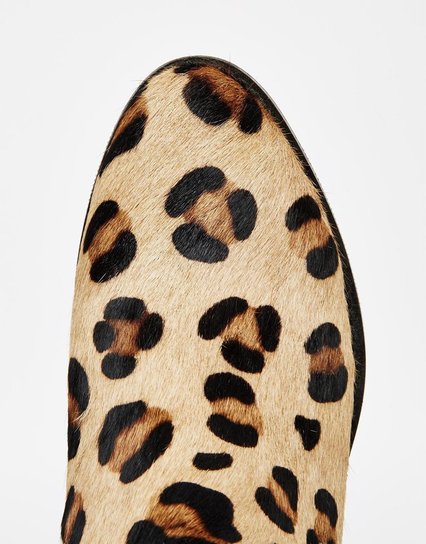 Warehouse | Warehouse Animal Print Flat Chelsea Boots at ASOS