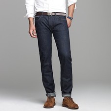 Men's denim - selvedge - 484 slim-fit selvedge jean in resin crinkle wash - J.Crew